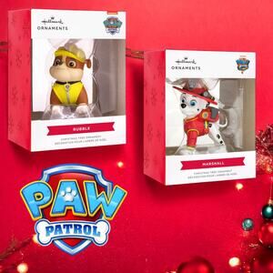 Paw Patrol: The Movie™‎ Hallmark Ornament Bundle Marshall & Rubble New in Box